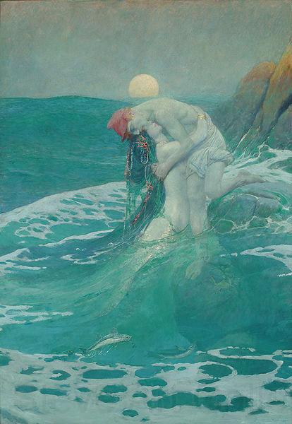 Howard Pyle The Mermaid Norge oil painting art